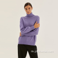 Herbst Purple Damen Lose Mode gestrickt